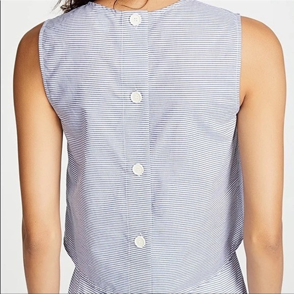 CLUB MONACO Caleigh Cropped Button-Back Top Size XS - Picture 3 of 12